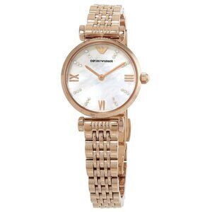FX04119B NWT Emporio Armani Fashion Ladies Quartz Steel Authentic Watch